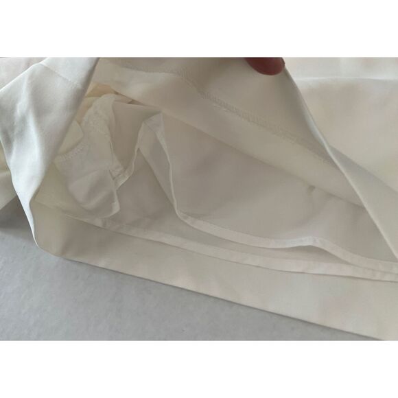 MILLY Aria Cady Sz 6 Button Tab Shorts Ivory Ecru White - Picture 5 of 16